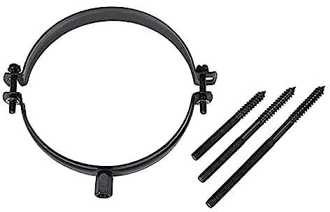 Fumio Support pour tuyau de poêle - Noir - 80 mm