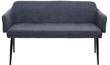 Mendler HWC-L13 - Banco de comedor (133 cm), color gris