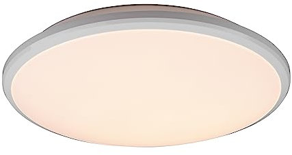 Reality Leuchten LED Deckenleuchte Limbus R67021131, Kunststoff Weiß matt, inkl. 20.5 Watt LED, Switch Dimmer