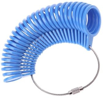 Ranuw Finger Ring Sizer Plastic Jewelry Making Measurement Mandrel Standard Size Tool Ring On Finger Measure Ring Accessories Ring Measurement Tool US Size