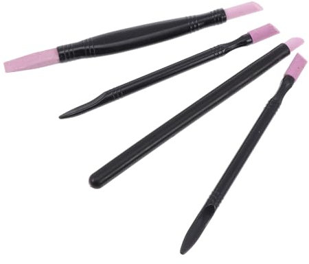 POPETPOP 3stücke Nagelgravurstift Mit Doppelköpfigem Design Zum Schieben Und Reinigen Der Nagelhaut Bimsstein Für Langlebigkeit Effektive Entfernung Von Nagelhaut Und Abgestorbener Haut Für