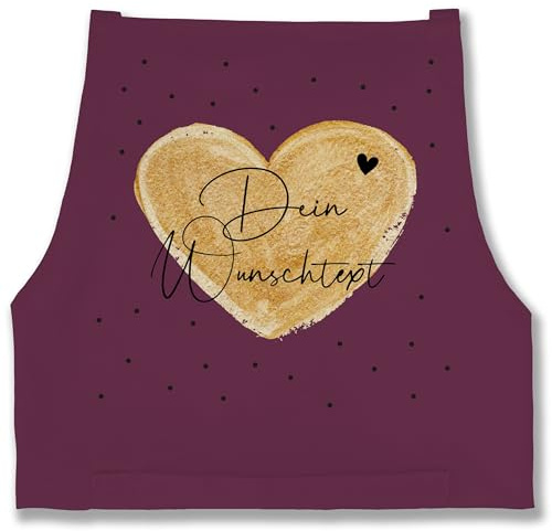Geschenk mit Namen personalisiert by Shirtracer - Schürze - Aufdruck selbst gestalten - Dein Wunschtext I Geschenk personalisiert Weihnachten I Vatertag I Muttertag I Geburtstag