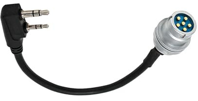 MOOKEENONE Radio Adapter Cabler, 6 Pin Plug to Socket K-Type Adapter for an/PRC 148 152 152A Walkie-Talkie