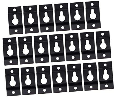 Uonlytech 60pezzi Per Altoparlanti Ganci Ferro Regolabili Per Installazione Per Mostre Uffici e Stanze Facile e Uso Versatile