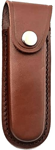 Glixoft Leder-messerscheide, Faltbare Klingenhülle, Ledertasche Schnappverschluss Und Gürtelschlaufe, Kleine Messerscheide