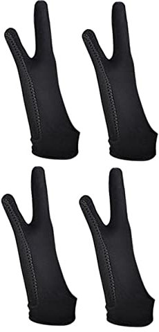 LALAFINA 2pairs Touch Drawing Gloves Artist Gloves for Digital Art Tablet for Sketching and Drawing