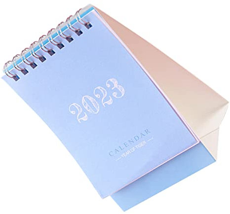 DIYEAH Mini-tischkalender 2023 Einfacher Tischkalender Für Büro Zuhause Schule Papierkalender Dekoratives Design