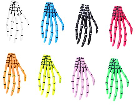 VALICLUD 8stücke Teiliges -hand Haarklammern Verschiedenen Farben Für Halloween-dekoration Haaraccessoires Für Und Mädchen Für Kostümpartys Und Bühnenauftritte