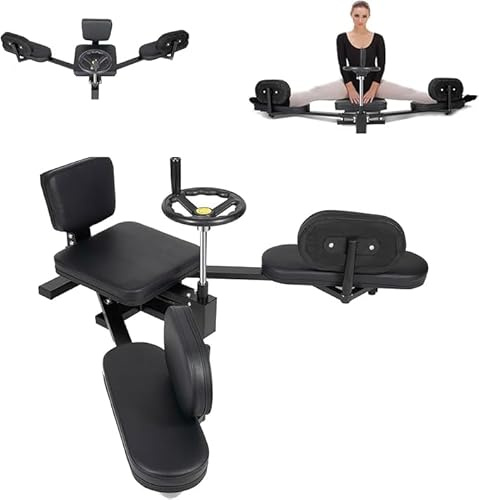BAOCHADA Beinspreizer, Mechanischer Spagattrainer mit Verstellbarer Lehne und Polstern, Bein-Streckmaschine180° Streckwinkel 100kg Tragfähigkeit für Yoga-, Fitness- und Tanzbegeisterte