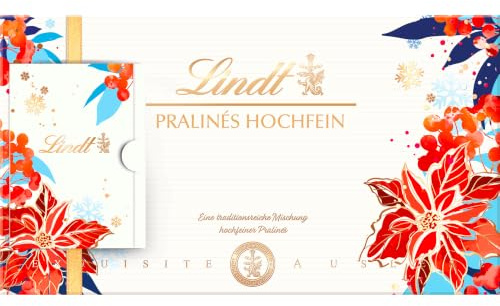 Lindt Schokolade | Hochfein Pralinés, 350g Schachtel, Pralinen Geschenk