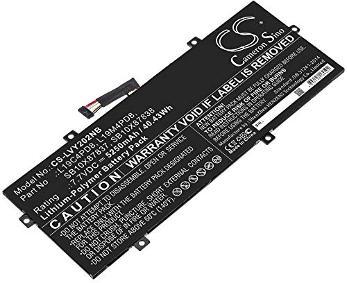 Cameron Sino ACCCHEN Batterie rechargeable pour Yoga Duet 2020 (5250 mAh/40,43 Wh) L19C4PD8, L19M4PD8, SB10X87837, SB10X87838