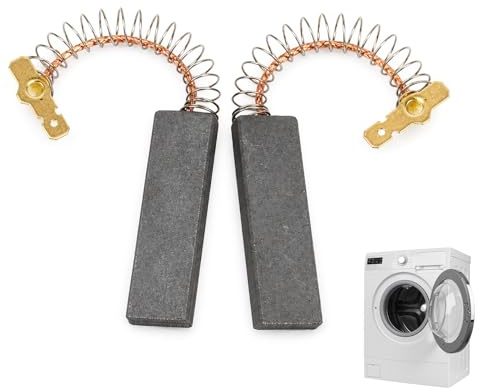 2 Piezas 12,5 x 5 x 43 mm Balais de Charbon Moteur, Escobillas de Carbón para Motores de Lavadoras y Secadoras, Moteur Electrique Machine Balais Charbon Compatible 00616505 616505