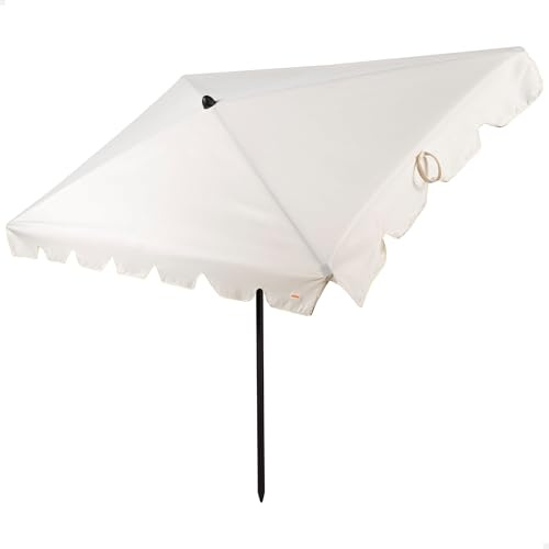 AKTIVE Parasol rectangulaire avec protection solaire, 200 x 125 cm, parasol pour balcon et terrasse, mât inclinable, protection UV50 (61155)