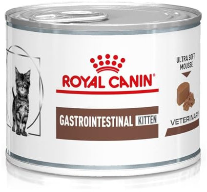 Royal Canin Veterinary Gastrointestinal Kitten | 12 x 195 g | Feuchtnahrung für Kitten | Ultra Soft Mousse | Zur Unterstützung der Verdauung und des Wachstums bei Katzenwelpen