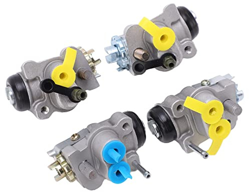 Cilindros de Rueda de Freno Delantero, Pistones de Aleación de Repuesto Directo 45370 HC5 971 4 Juntas de Goma Lado Izquierdo Derecho para TRX300 4WD TRX 300 4X4 1988-2000