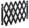 Relaxdays Hundeabsperrgitter, ausziehbar bis 108,5 cm, 47,5-60 cm hoch, Bambus, Hunde Schutzgitter Treppe & Tür, schwarz