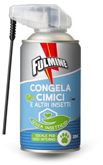 Virsus Bomboletta Spray Congela Cimici e Altri insetti Fulm242, capacità 300ml, Senza Insetticidi, per scarafaggi, blatte, ragni, mosconi e altri insetti striscianti, per Interni ed Esterni (1)