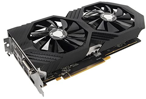 RX590 8G GDDR5-Grafikkarte, Dual-Lüfter 1460 MHz 256-Bit-Gaming-Grafikkarten, Unterstützung DP DVI HDMI, für Desktop-Computer