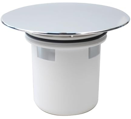 QS622 - Copertura per scarico doccia, in plastica cromata, ricambio per vecchia spina doccia, QS622