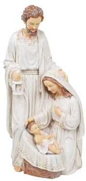 MAZZEO CHRISTMAS Natività 3pz Ceramica con Sacra Famiglia 39 cm