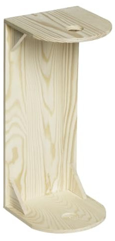 Panduro Hobby Horse | Steckenpferd Halter aus hellem Holz | 15×15×35 cm