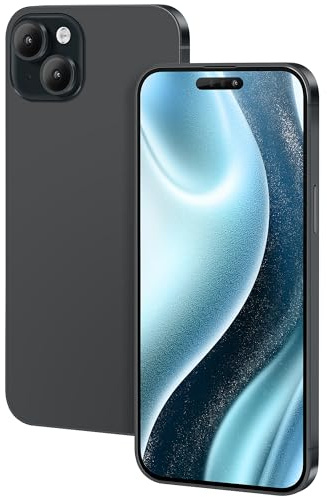 Faux Jouet Mobile Portable Modèle Métallique Réplique Non Fonctionnement 1:1 pour Téléphone 15 Plus (Noir Écran Couleur)