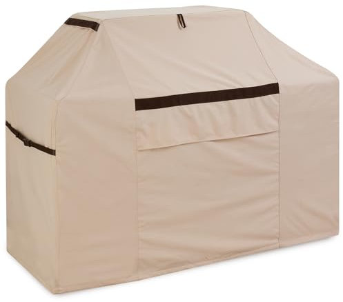 PATIOASIS Grill Cover 4 Burner Flat Top Gas Grill Cover for Blackstone 67''W x 27''D x 48''H Heavy Duty 600D Durable UV-Resistant Barbecue Cover