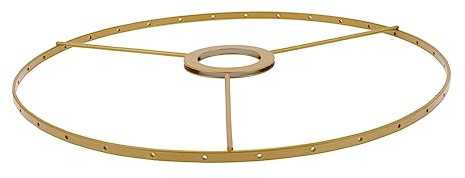 WATIIFUFU Lampenschirmgestell Satz aus Eisen Vintage Lampenschirmgestell für Kronleuchter Einlagig Robust Leicht zu Montieren für Decken und Tischlampen
