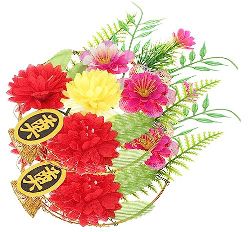 KONTONTY 2pezzi Artificiali Per Cimitero Bouquet Per Decorazione Funeraria Commemorazione Design Realistico e Delicati Per Luoghi