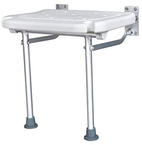 Sgabello da doccia pieghevole a parete per anziani bianco sedile da bagno panca per vasca da bagno sedia pieghevole per piccoli spazi
