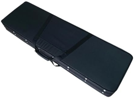 kowaku E-Bass-Koffer, E-Gitarren-Koffer mit Seitengriff, Hand-Hartschalenkoffer, Schaumstoff-Koffer