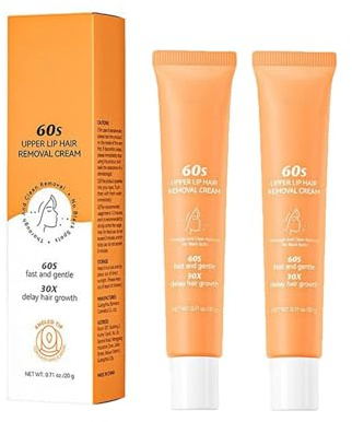 Gesichtshaarentfernungscreme, Schmerzfreie Hair Removal Cream, Sanfte Oberlippen Haarentfernungs Creme, Wirksame Enthaarungscreme Gesicht, Gesichtshaarentferner (2)