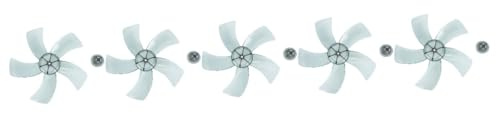 TEMPNAP Lot De 5 Pales De Ventilateur Électrique De Rechange Pales De Ventilateur Électrique s De Sur Pied s De Transparentes Ailes De De