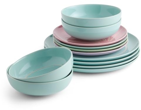 Royal Doulton 1081178 Tilly Ramsay - Vajilla de gres, color azul