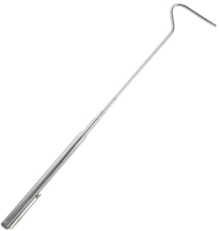 MOTHNUR Collapsible Stainless Steel Snake Catcher Grabber Kit Retractable Reptile Hook Tool for Outdoor Adventures and Emergency Handling Extra Long and Portable for Beginners and