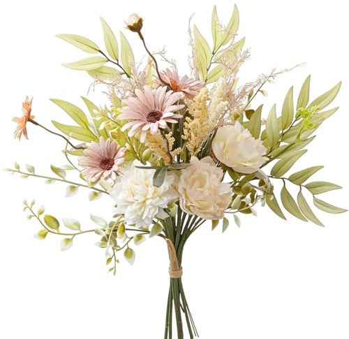 YELIKIT Flores artificiales, plantas artificiales, flores decorativas, hortensias, seda, arreglos para el hogar, ramo de flores, boda, jardín, cocina, festival, decoración