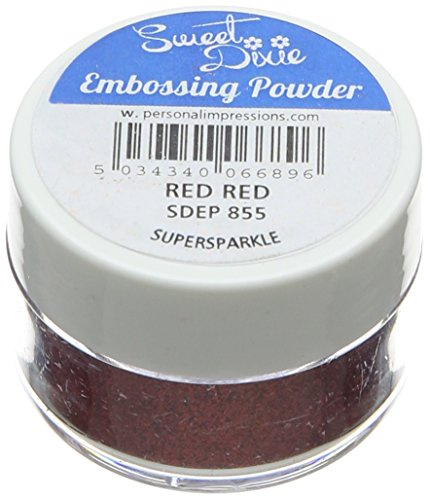 Sweet Dixie Poudre à Embosser - Matière synthétique - Rouge - 4 x 4 x 3 cm
