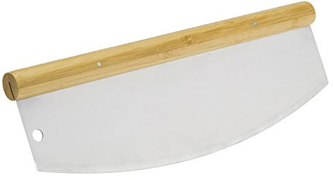 Cortapizzas bremermann, tajadera con mango de madera, cuchillo para pizzas