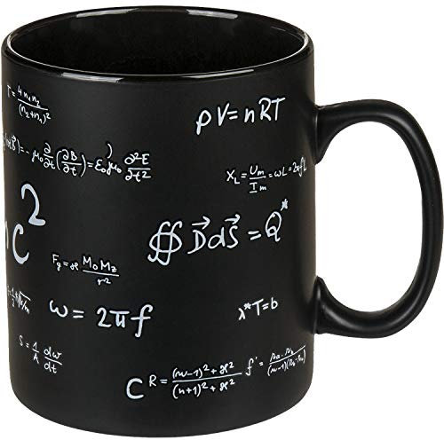 Tazza Caffe Latte Te in Ceramica, Colore Nero, 850 Ml