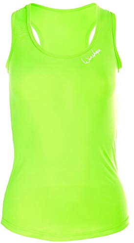 Winshape Damen Super leichtes Functional Tanktop AET104, Slim Style Fitness Yoga Pilates, Neon-Grün, M
