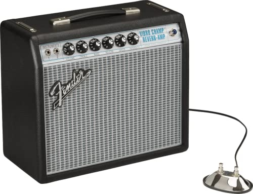 Fender 68 Amplificatore per chitarra personalizzato Vibro Champ Reverb | Amplificatore valvolare vintage da 5 watt, riverbero e vibrazione integrati, pratica domestica a basso wattaggio