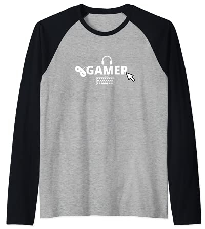 Gamer WASD - Gaming Konsole PC Zocken Videospiel Game Spiel Raglan