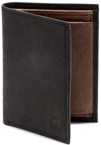 SERASAR | Leder Geldbörse Herren [Vintage] mit RFID Schutz | Echtleder | 12 Kartenfächer | Inklusive Geschenkschachtel | Tolle Geschenkidee