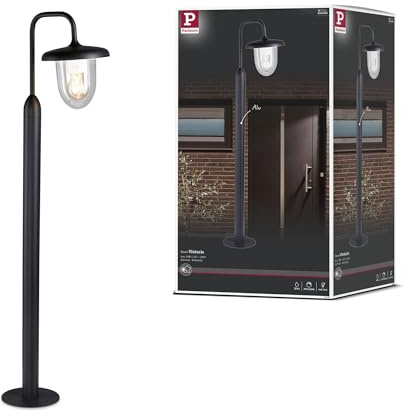 Paulmann 94759 Außenleuchte Pollerleuchte Vintario seewasserresistent IP44 rund 1.135mm max. 20W 230V Anthrazit E27 Aluminium Ohne Leuchtmittel E27