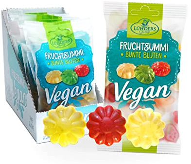 LÜHDERS - 10er Vorratspackung Bunte Blüten -vegan