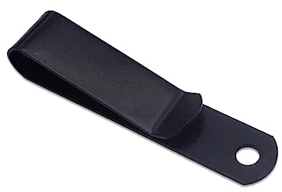 Bluemoona Gürtelclip für Lederhandwerk, Federholster, Hakenschnallen, Metall, 52 mm x 11 mm, Schwarz