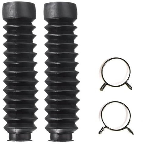 NONROT Motorrad-Vorderradgabel-Faltenbalg Universal for Offroad-Motorräder Gummi-Staubkappe 13-teilige Stoßdämpfungs-Gewindehülse