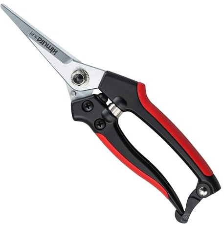 Kimura® 8 Pro Pruning Scissors, Premium Japanese SK5 Hi-Carbon Steel Blades, Non-Slip Vinyl Coated Handles, Lightweight & Ergonomic, Multi-Tasking Pruning Shears, Garden Snips, Precision Clippers