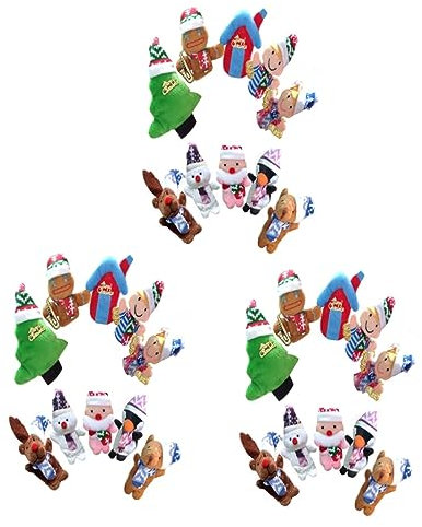 Toyvian 30 STK Plüsch Fingerpuppen Weihnachtsstrumpffüller Fingerpuppentheater Spielzeuge Plüschtier Babyspielzeug Geschichtenerzähler Spielzeug Weihnachten Marionette