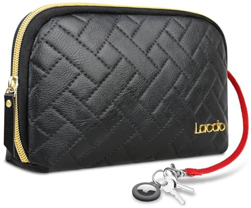 Lacdo Organizador Tecnológico Portátil Bolsa Estuche Accesorios Electrónicos para MacBook Cargadores de Laptops, Cables, Cordones, Mouse, Adaptador USB, Artículos de Tocador, Cosméticos, Negro